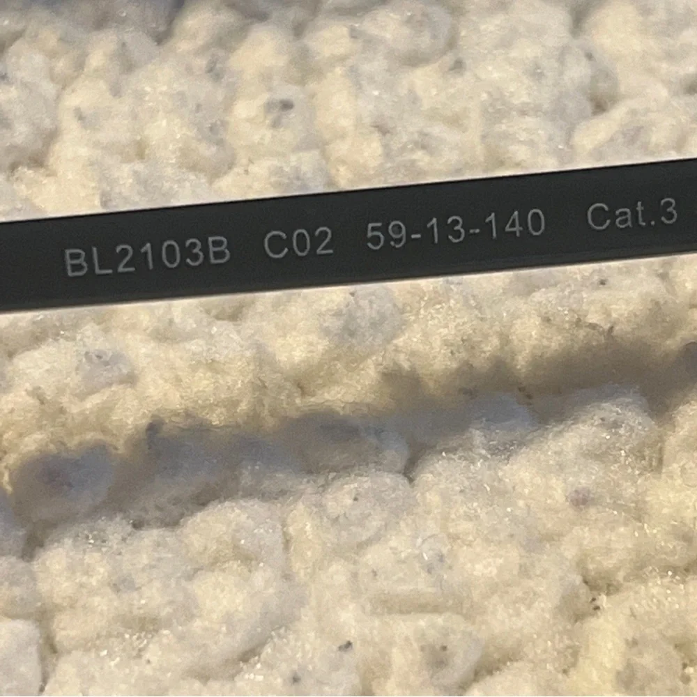 BALMAIN BL 2103 C02 Gunmetal Black Authentic Sunglasses 59-13 W/case - Picture 5 of 7